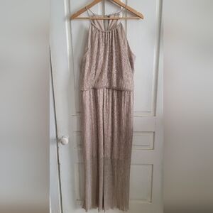 Enfocus Studio Gold Sleeveless Maxi Dress